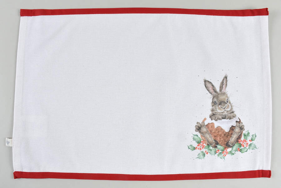 Wrendale Designs Christmas Cloth Placemat by Royal Worcester-1