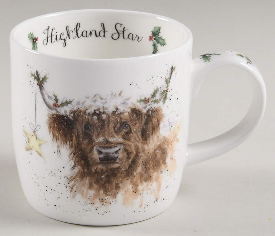 Wrendale Designs Christmas Mug by Royal Worcester-1