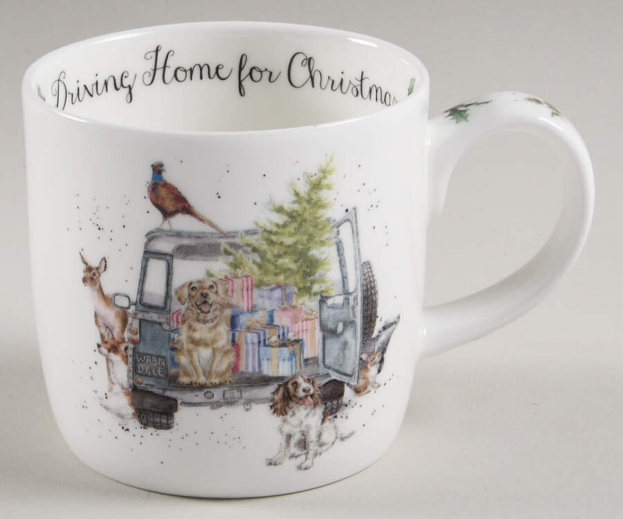 Wrendale Designs Christmas Mug by Royal Worcester-1