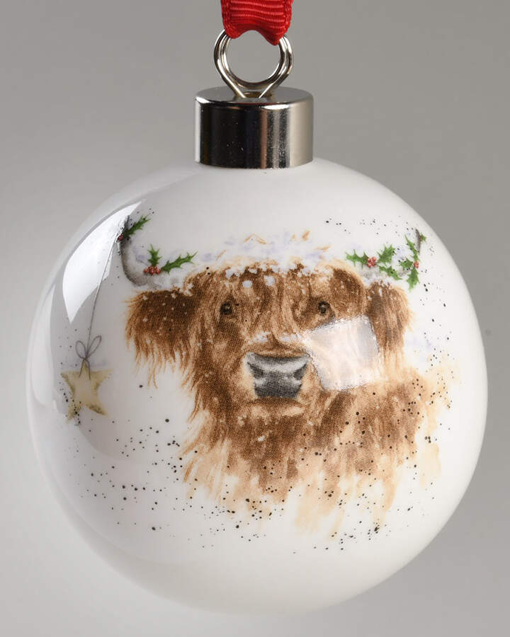 Wrendale Designs Christmas Ornament by Royal Worcester-1