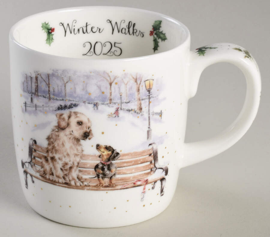Wrendale Designs Christmas 2025 Annual Mug by Royal Worcester-1