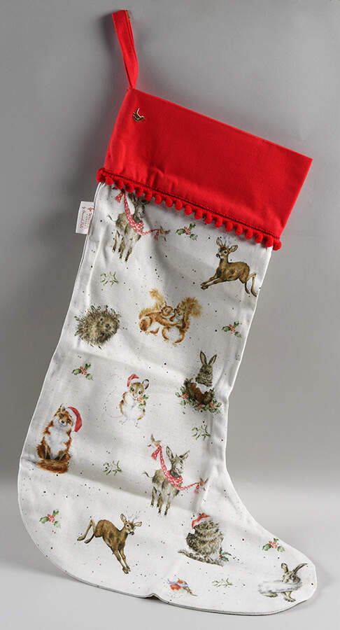 Wrendale Designs Christmas Cloth Stocking by Royal Worcester-1