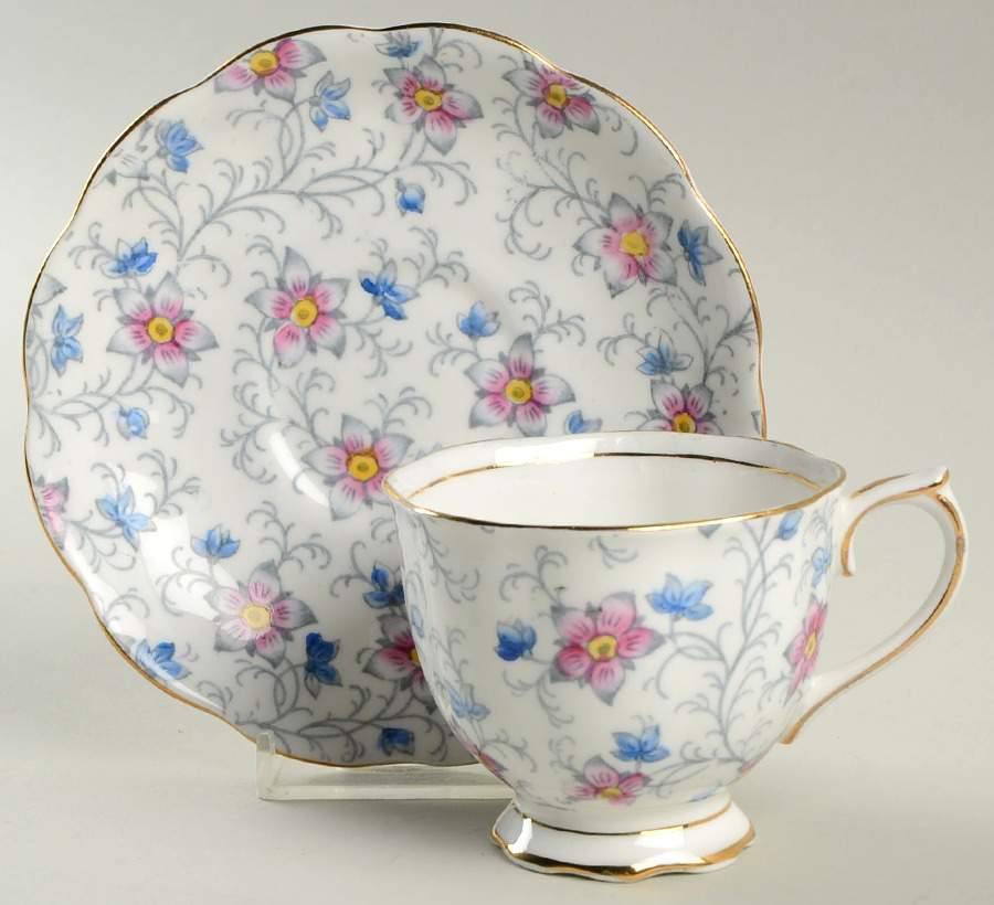 2182 Footed Cup & Saucer Set by Royal Albert-1