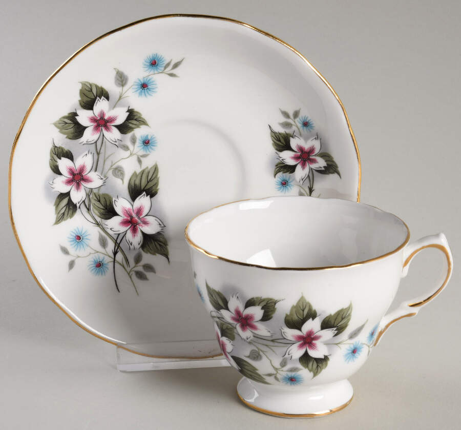 8172 Footed Cup & Saucer Set by Royal Vale-1