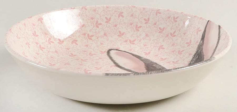Chintz Rabbit Pink 9" Individual Pasta Bowl by Royal Stafford-1