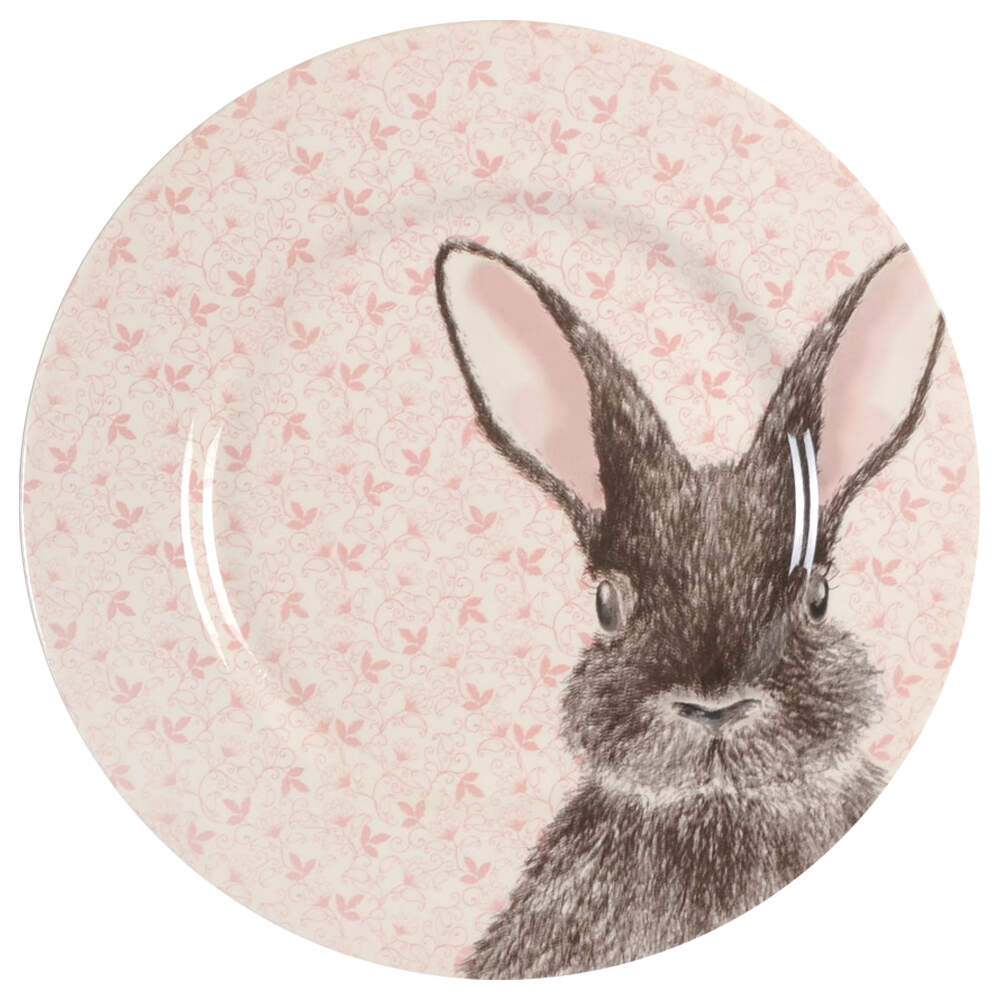 Chintz Rabbit Pink Dinner Plate by Royal Stafford-1