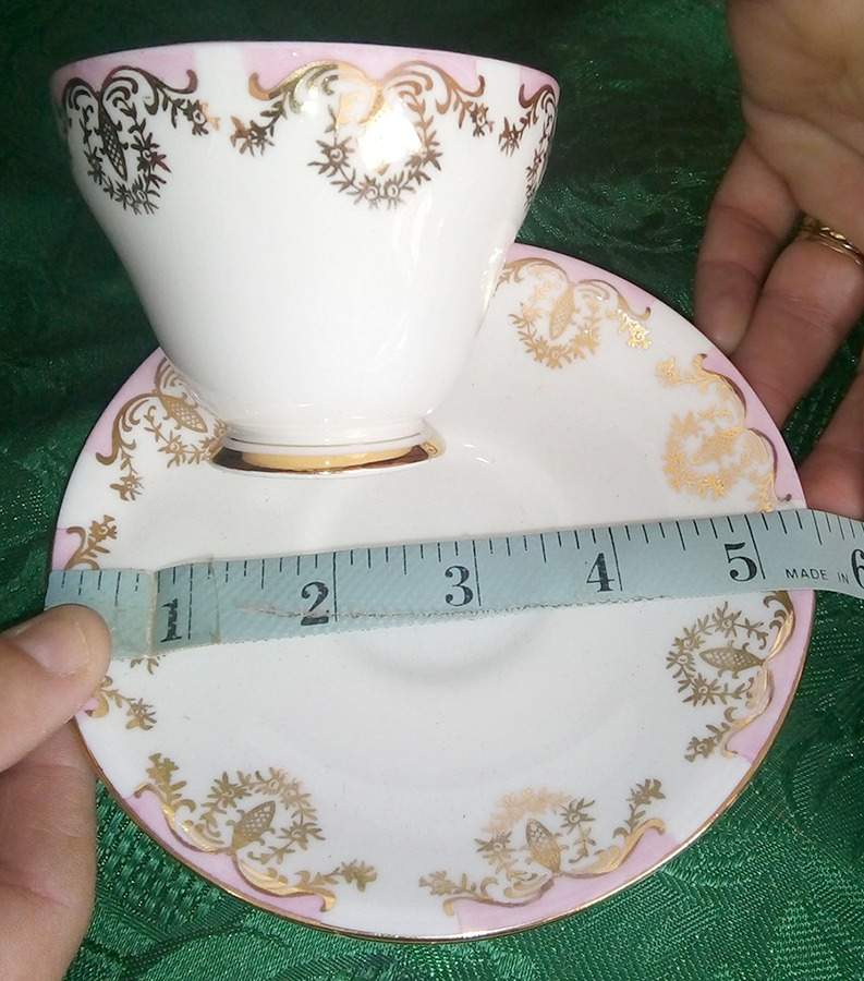 R126 Footed Cup & Saucer Set by Royal Grafton-1