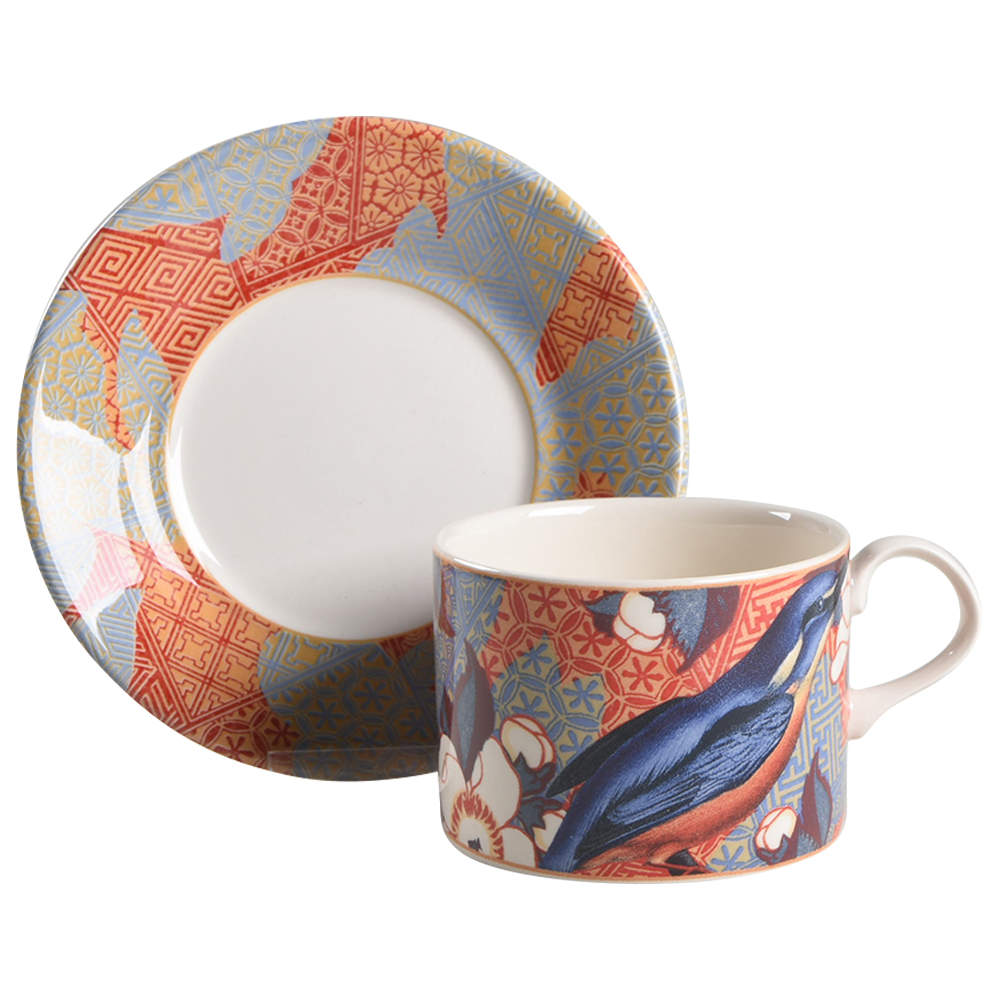 Arabesque Flat Cup & Saucer Set by Royal Stafford-1