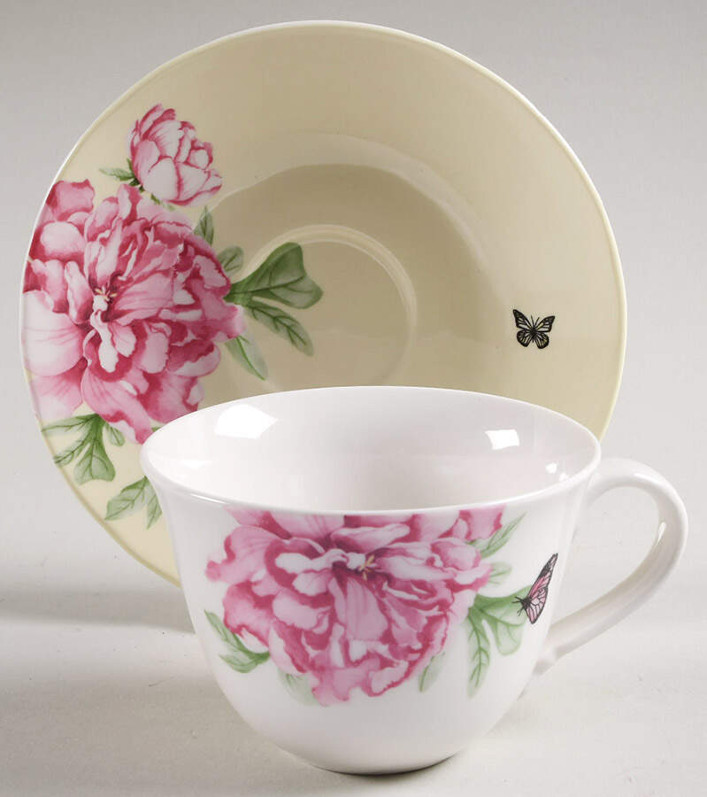 Everyday Friendship Flat Cup & Saucer Set by Royal Albert-1