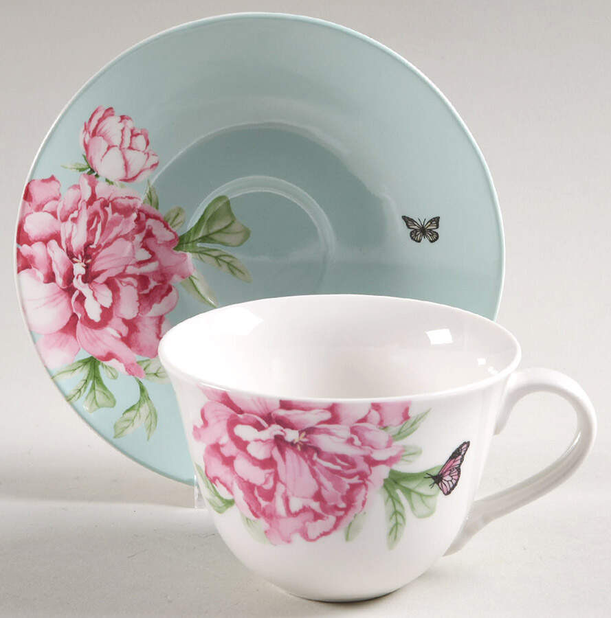 Everyday Friendship Flat Cup & Saucer Set by Royal Albert-1
