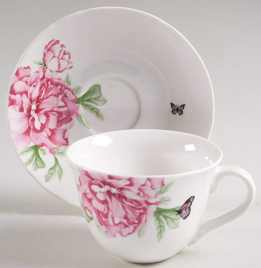 Everyday Friendship Flat Cup & Saucer Set by Royal Albert-1