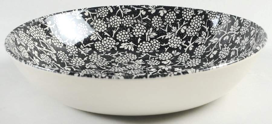 Blackberry-Black 8" Individual Pasta Bowl by Royal Stafford-1