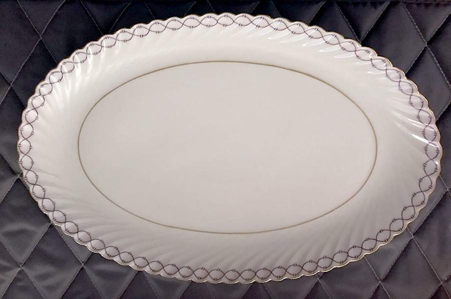 ROT359 12" Oval Serving Platter by Royal Tettau-1