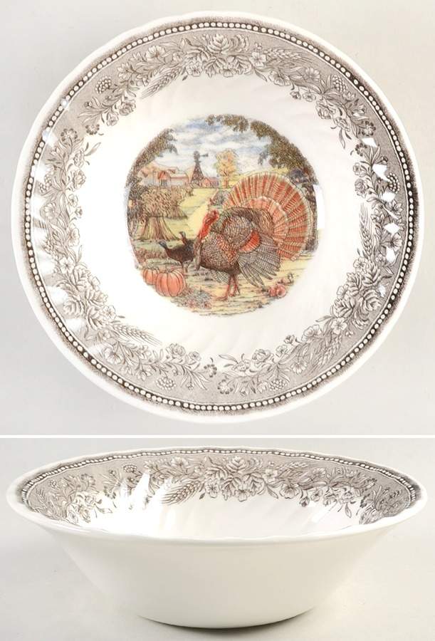 Harvest Festival 9" Round Vegetable Bowl by Royal Wessex-1