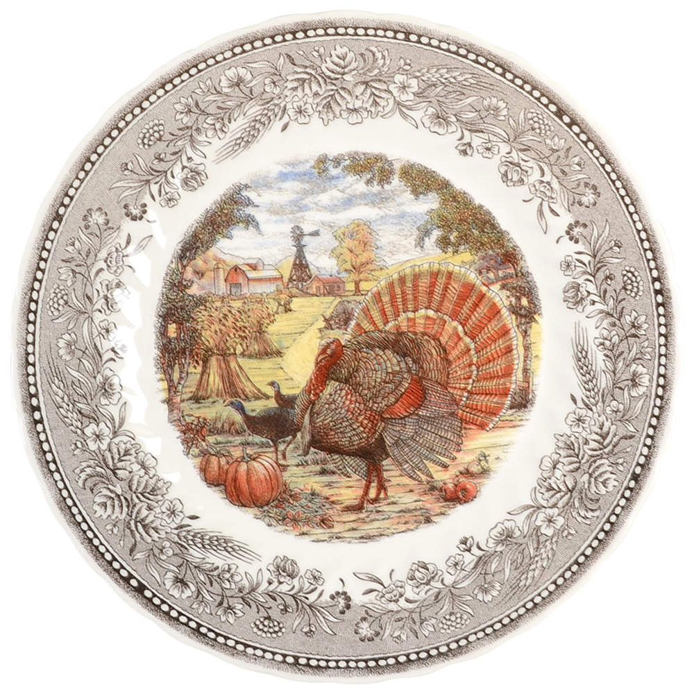 Harvest Festival Dinner Plate - Set of 4 by Royal Wessex-1