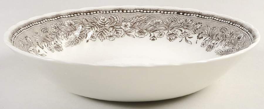 Wheat Fields Border Coupe Soup Bowl by Royal Wessex-1