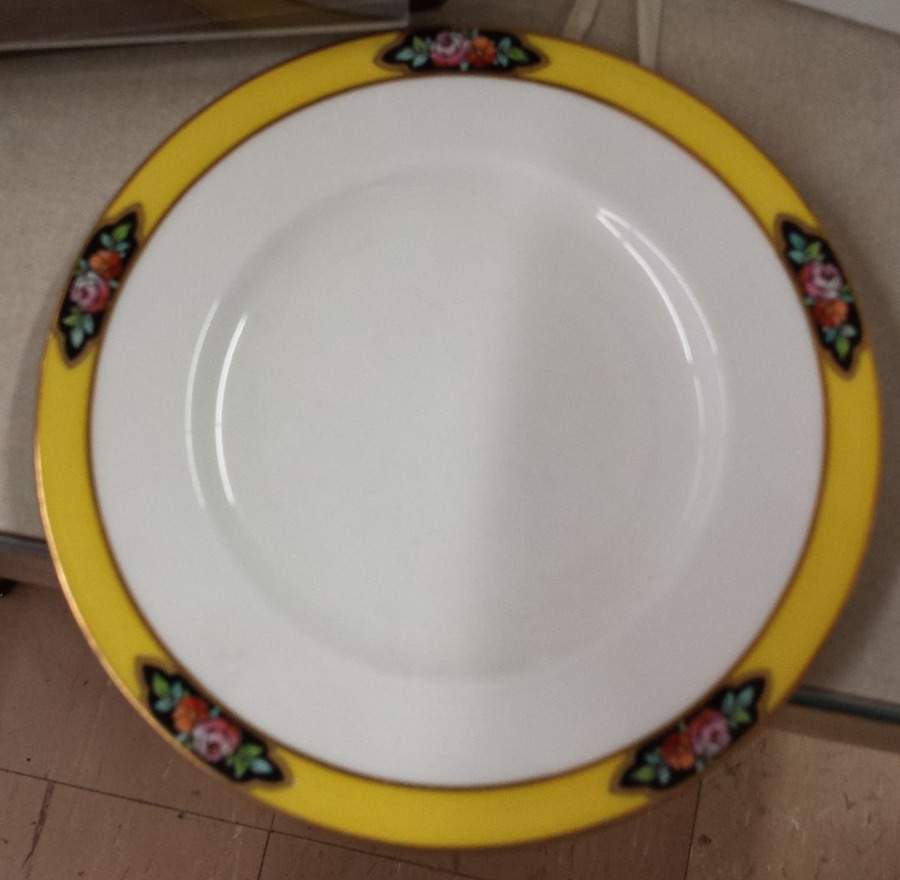 C1225 Yellow Salad Plate by Royal Worcester-1