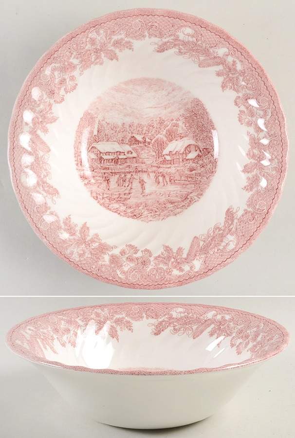Winter Village 9" Round Vegetable Bowl by Royal Wessex-1