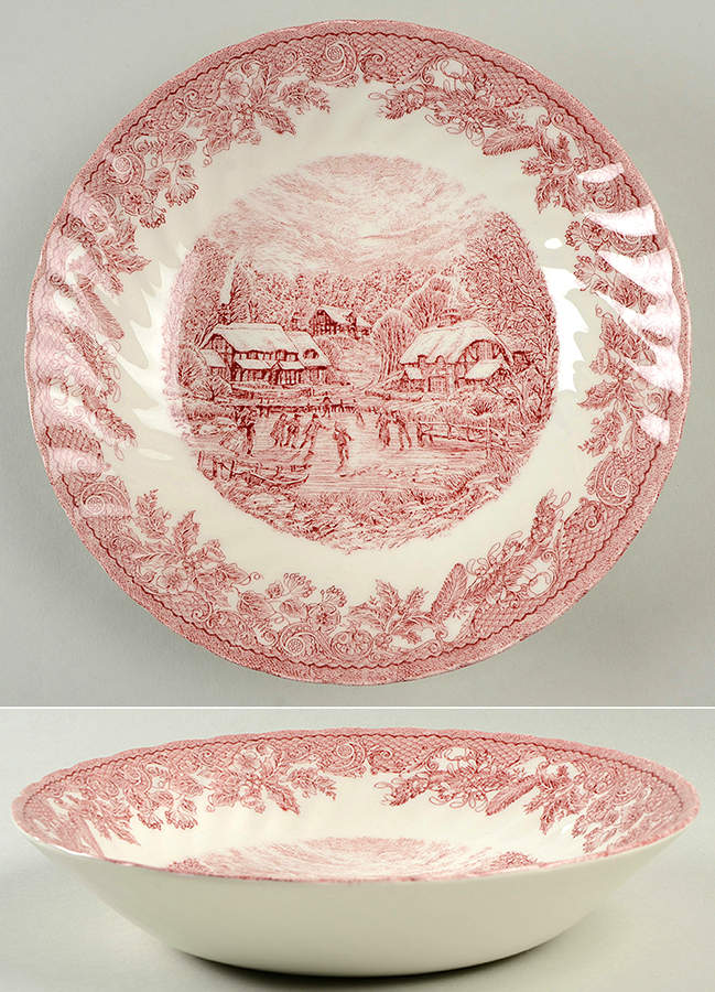 Winter Village Coupe Soup Bowl by Royal Wessex-1