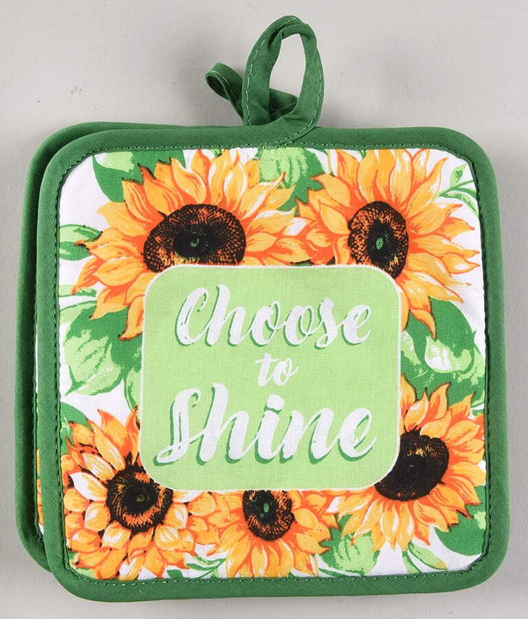 Sunflower (Set of 2) Cloth Potholders by Royal Norfolk-1