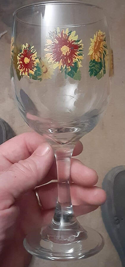 Sunflower Glassware Goblet by Royal Norfolk-1