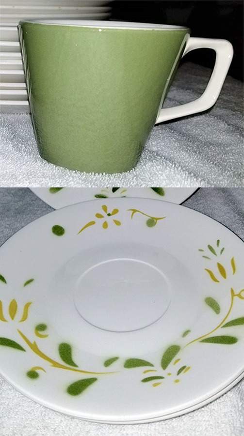 Weathervane Flat Cup & Saucer Set by Royal M-Mita-1