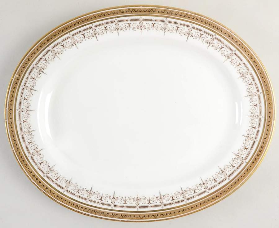 H4411 12" Oval Serving Platter by Royal Cauldon-1