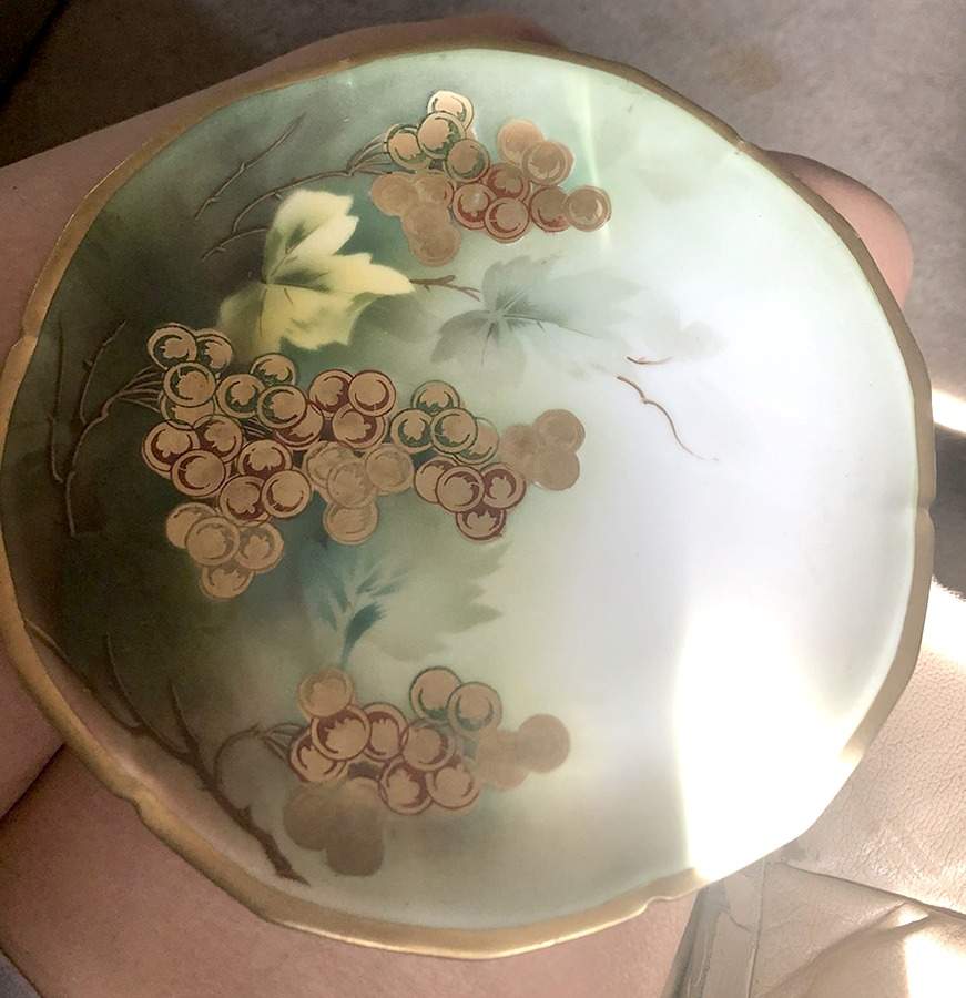 Gold Grape Salad Plate by Reinhold Schlegelmilch-1