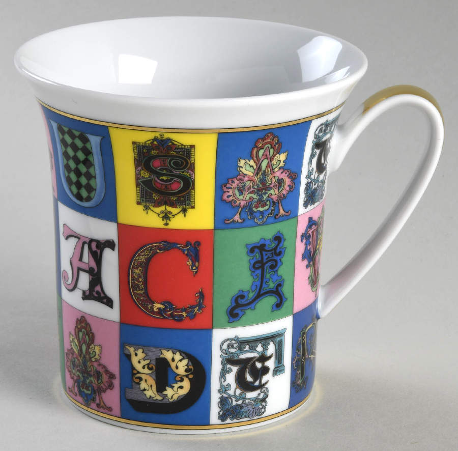 Versace Holiday Alphabet Mug by Rosenthal - Continental-1