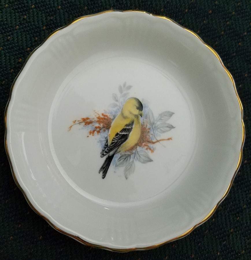 Birds of America Fruit/Dessert (Sauce) Bowl by Rosina-Queens-1