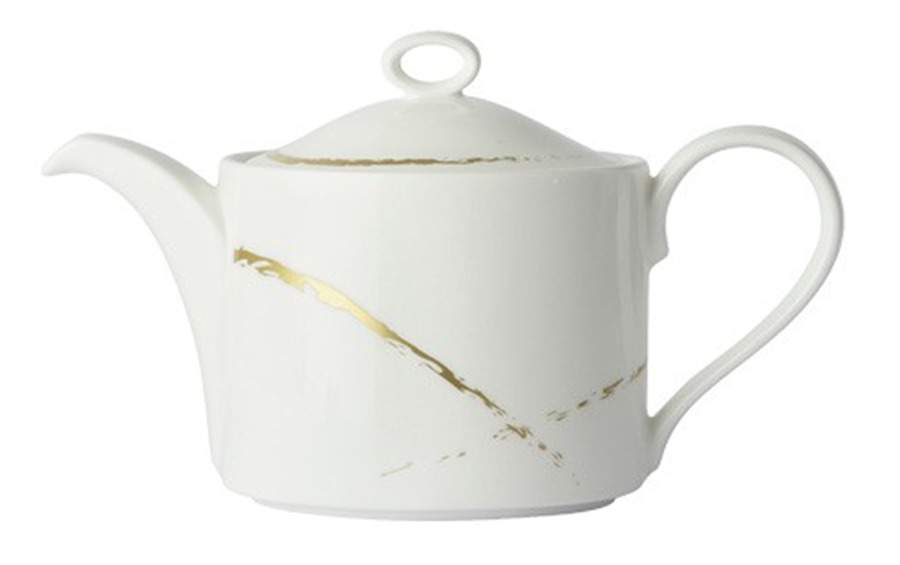 Sketch Chalk Teapot & Lid by Royal Crown Derby-1