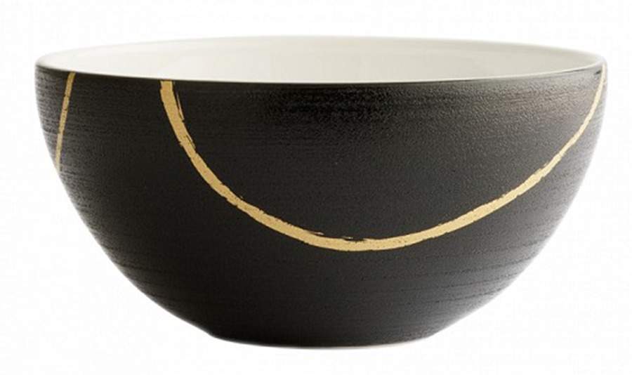 Sketch Charcoal Coupe Cereal Bowl by Royal Crown Derby-1