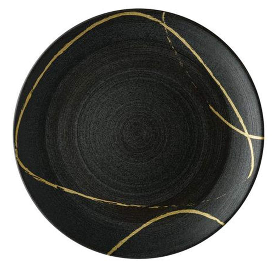 Sketch Charcoal 13" Chop Plate (Round Platter) by Royal Crown Derby-1