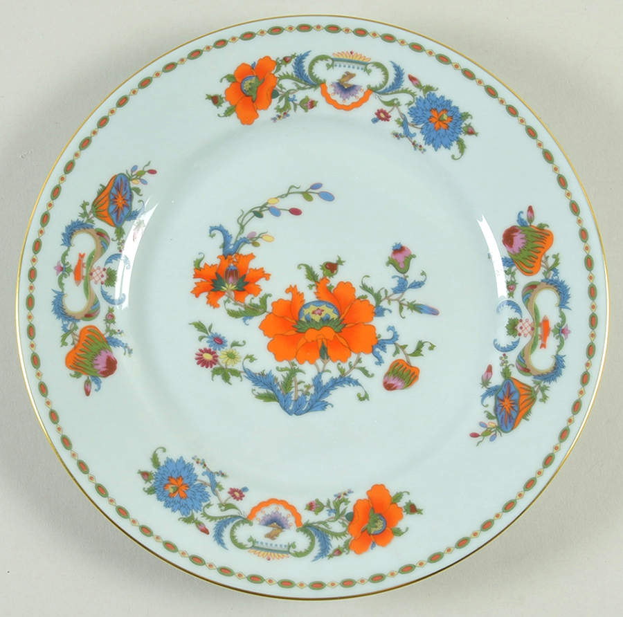 Vieux Chine (Empire, Celadon) Dessert/Pie Plate by Raynaud-1