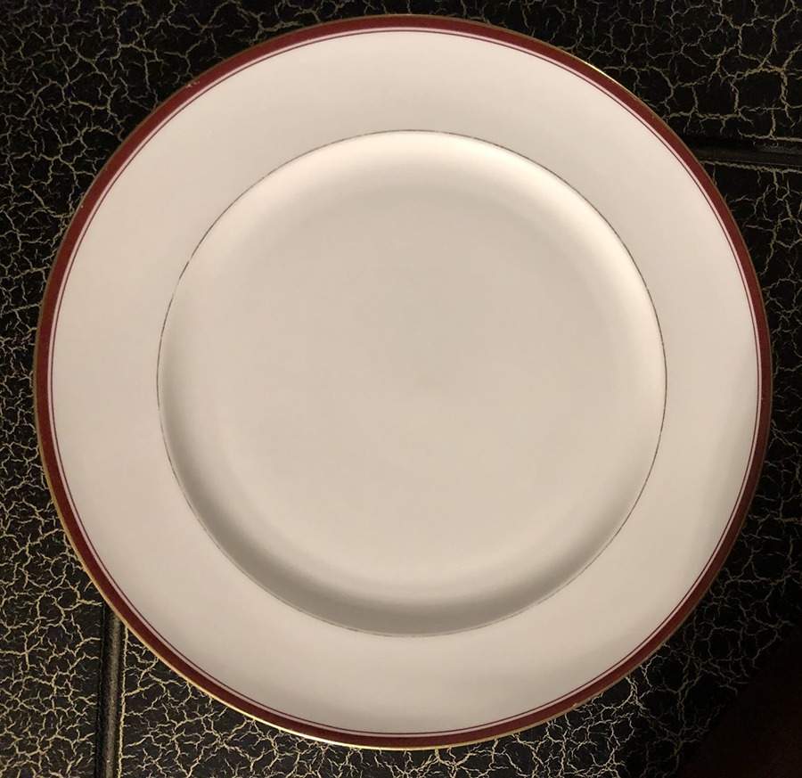 Royal Burgundy Dinner Plate by Royal Bone China-1
