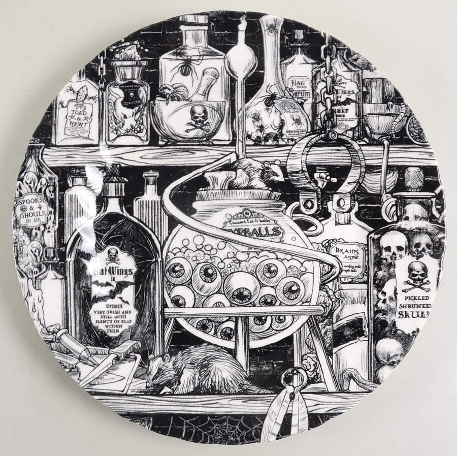 Halloween Potions Dinner Plate by Royal Wessex-1