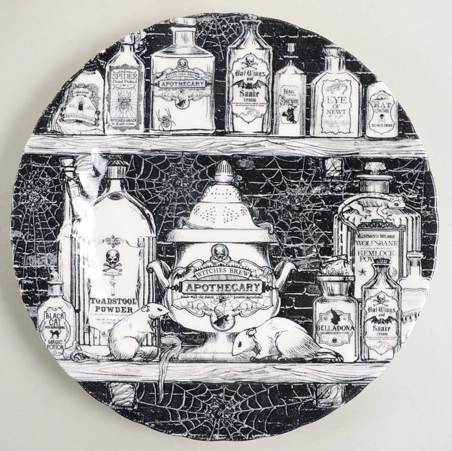 Halloween Potions Dinner Plate by Royal Wessex-1