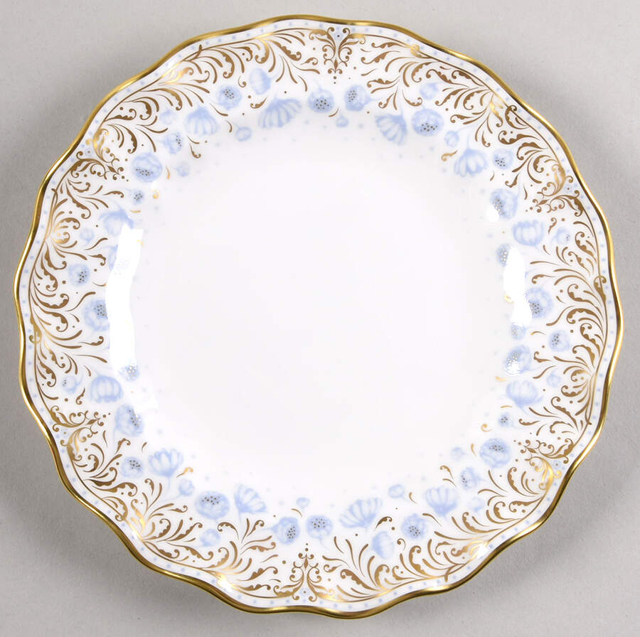 Royal Peony Blue Salad/Dessert Plate by Royal Crown Derby-1