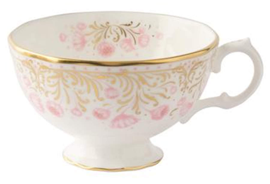 Royal Peony Pink Footed Cup by Royal Crown Derby-1