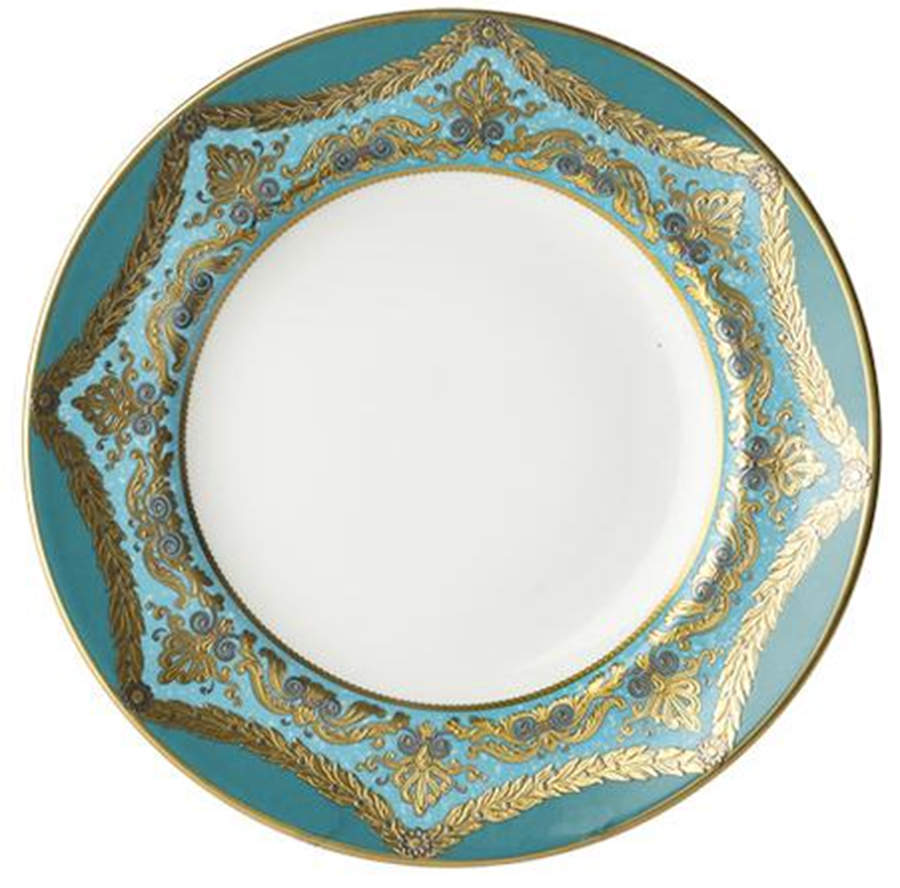 Turquoise Palace Salad/Dessert Plate by Royal Crown Derby-1