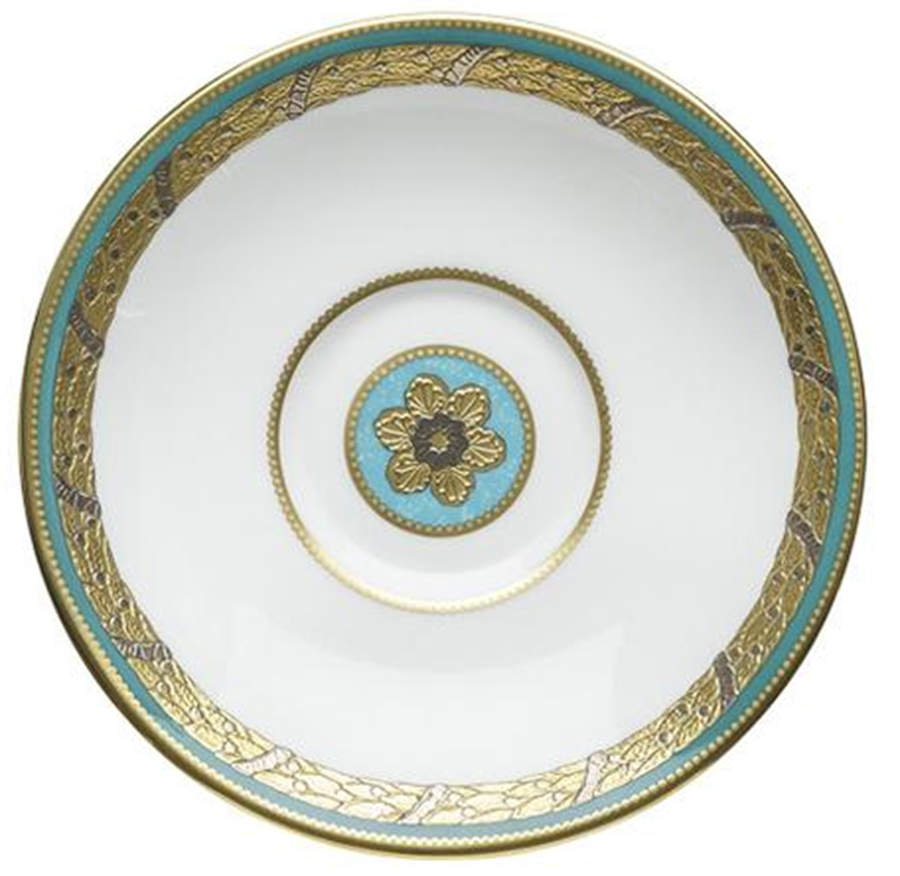 Turquoise Palace Saucer by Royal Crown Derby-1