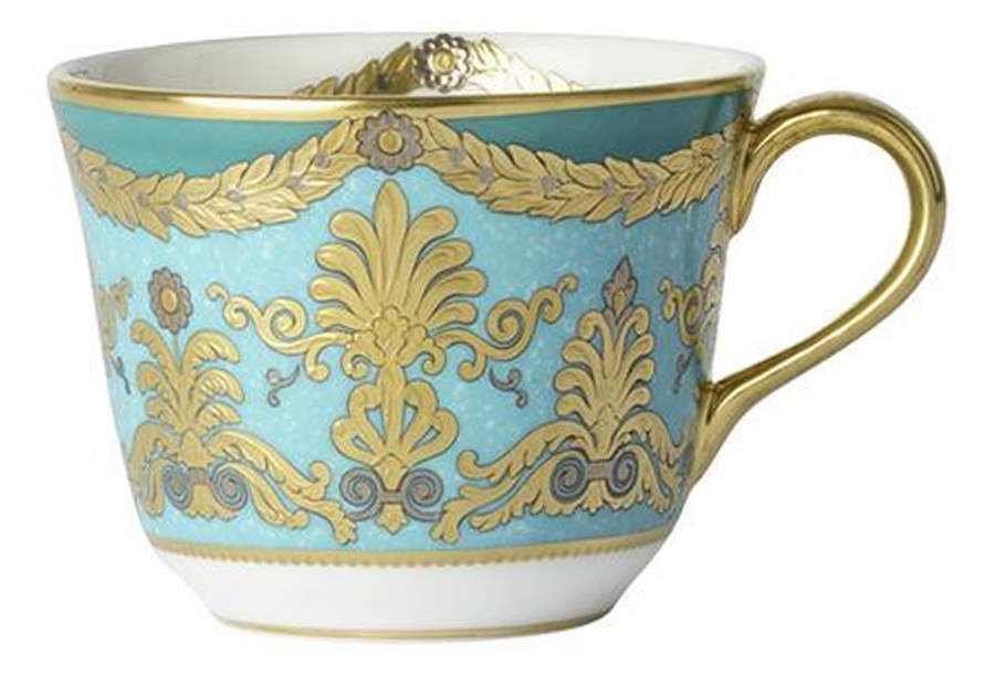 Turquoise Palace Flat Cup by Royal Crown Derby-1
