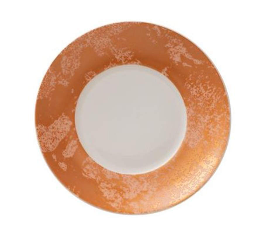 Crushed Velvet Copper Saucer by Royal Crown Derby-1