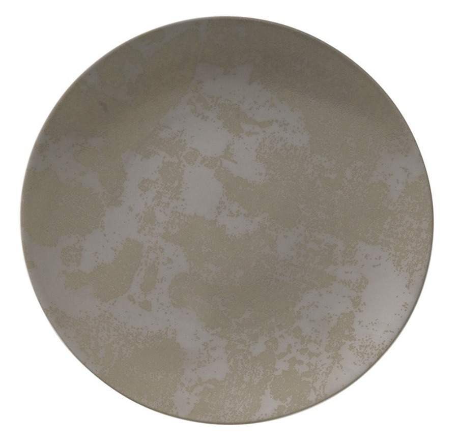 Crushed Velvet Grey Coupe Salad/Dessert Plate by Royal Crown Derby-1