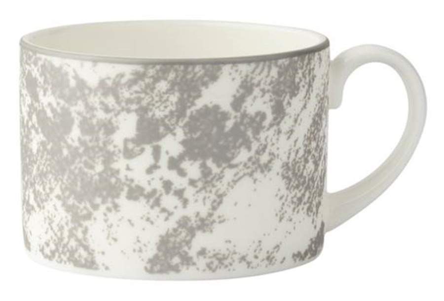 Crushed Velvet Grey Flat Cup by Royal Crown Derby-1