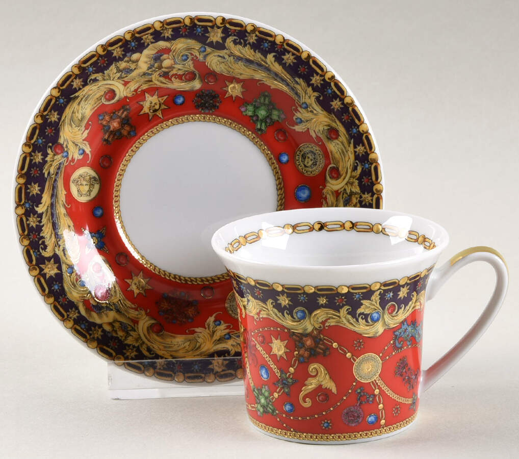 Barocco Holiday Flat Demitasse Cup & Saucer Set by Rosenthal - Continental-1