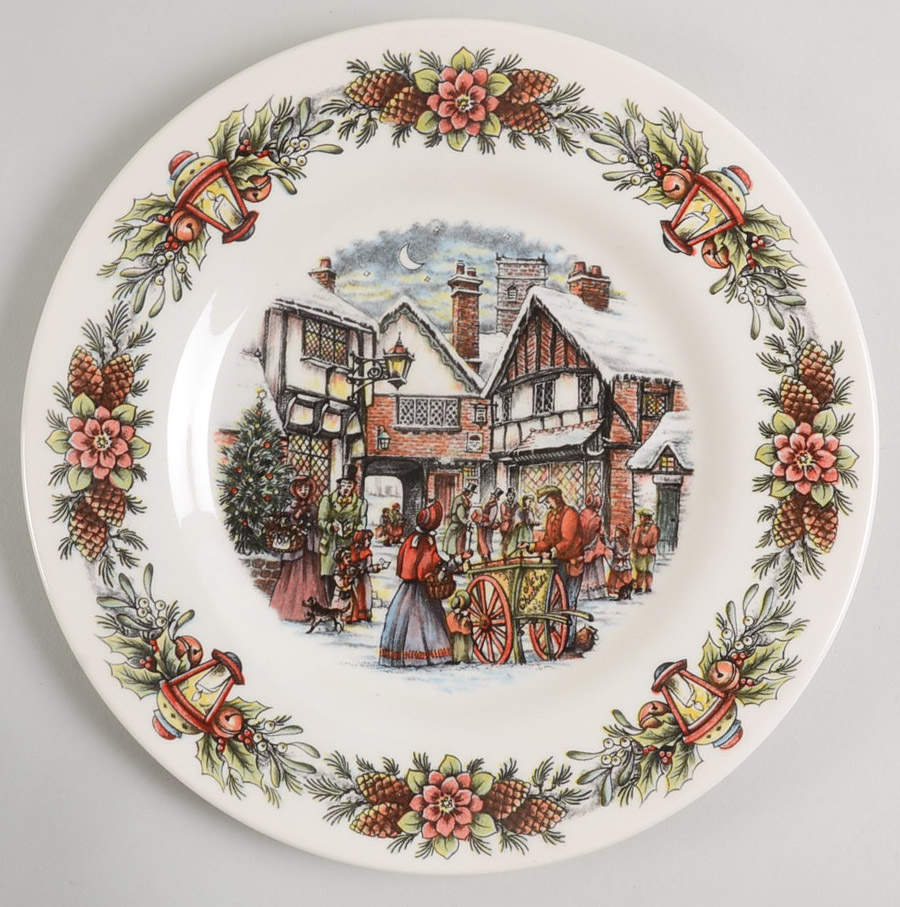 Hot Chestnut Seller Salad Plate by Royal Stafford-1