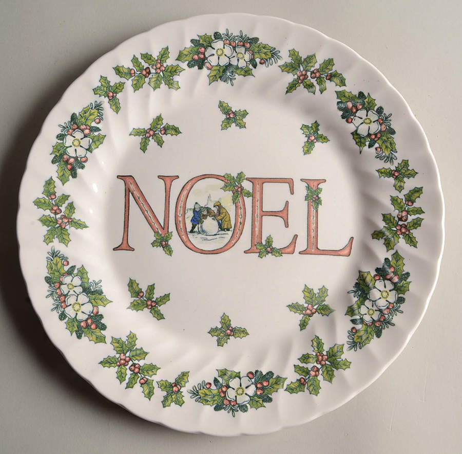 Noel Dinner Plate by Royal Wessex-1
