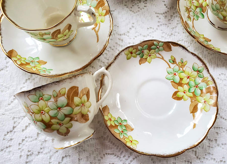 1827 Footed Cup & Saucer Set by Royal Albert-1