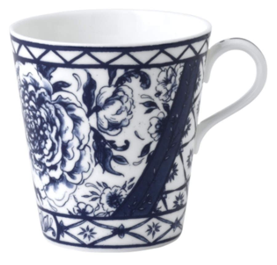 Victoria's Garden Blue Mug by Royal Crown Derby-1